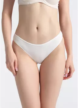 Трусики слипы из хлопка Leila 2301/60 whisper white (белый)