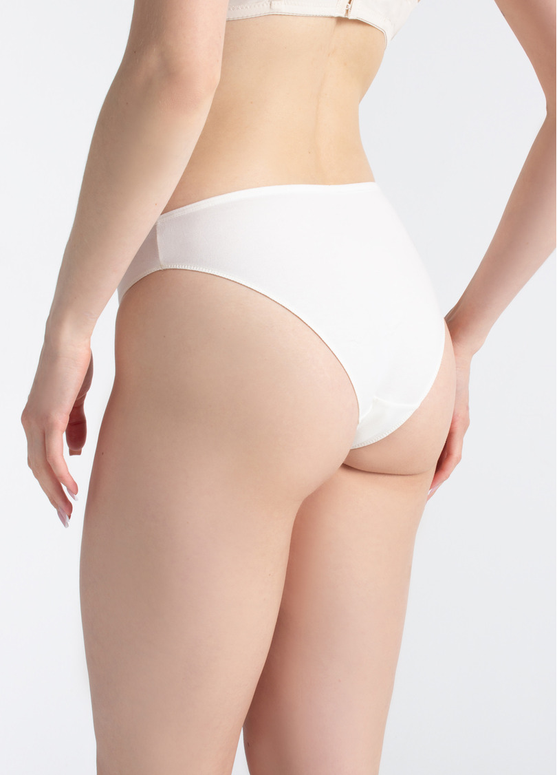 Трусики слипы из хлопка Leila 2301/60 whisper white (белый)