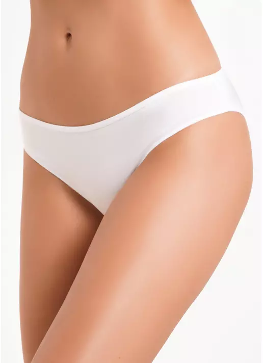 Трусики слипы из хлопка Leila 2301/60 white (белый)