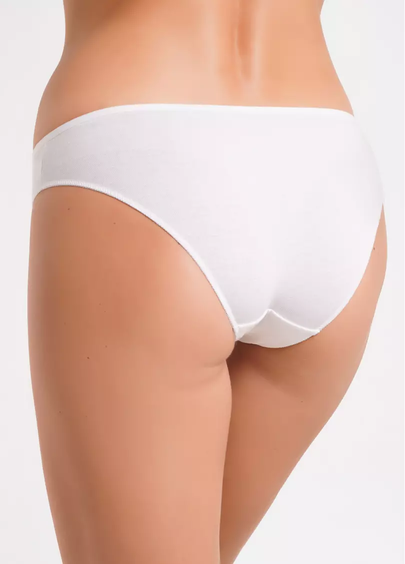 Трусики слипы из хлопка Leila 2301/60 white (белый)