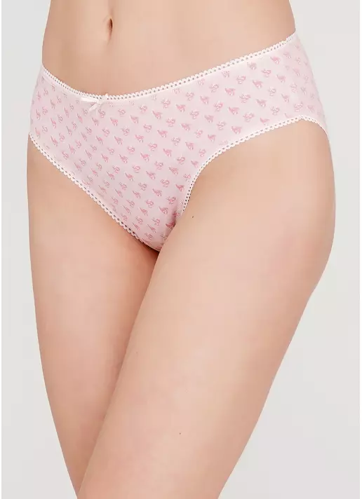 Женские хлопковые трусики Lily 2302/60 pink flowers (розовый)
