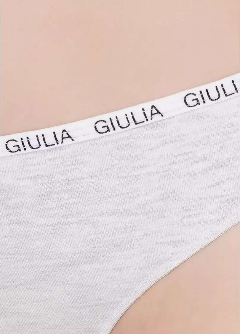 Жіночі трусики Logo 2206/60 (сірий меланж)