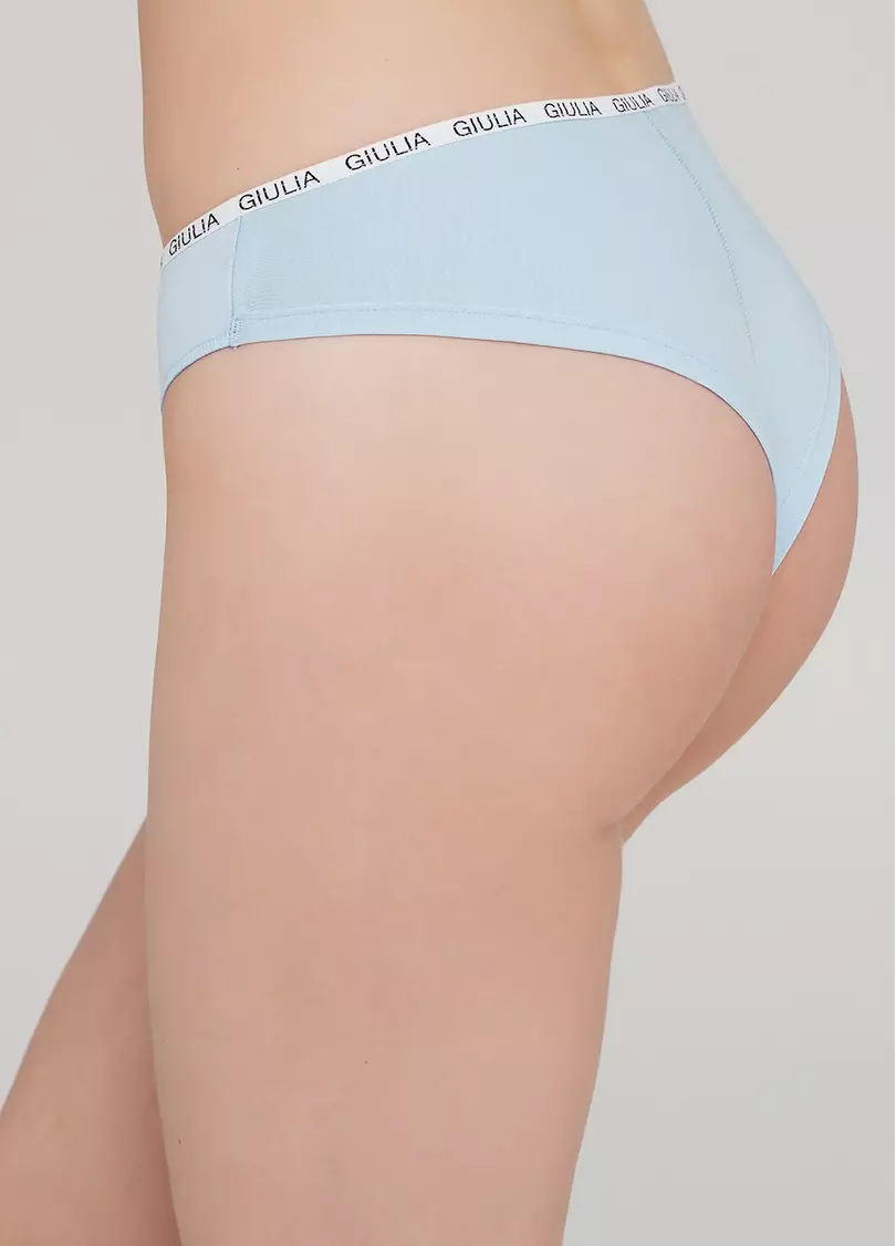 Женские трусики бразилиана Logo 2206/60 (нежно-голубой)