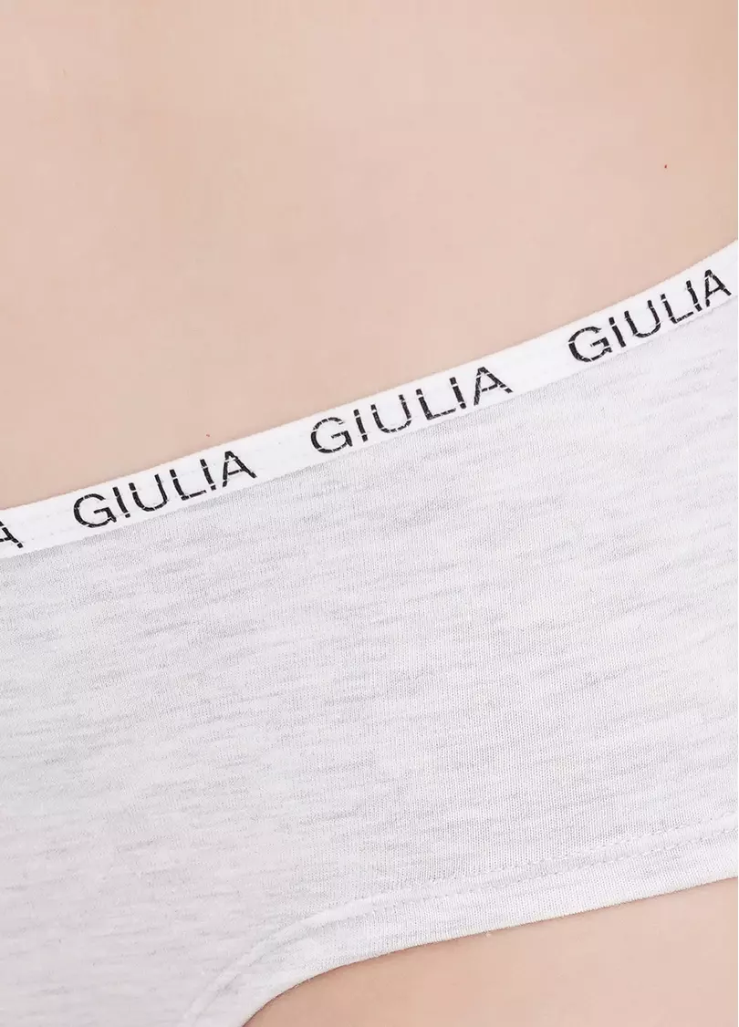 Женские хлопковые трусы Logo 2602/60 (серый)