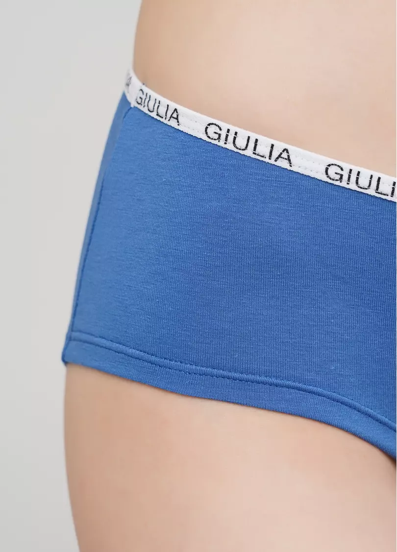 Жіночі бавовняні труси Logo 2602/60 (синій)
