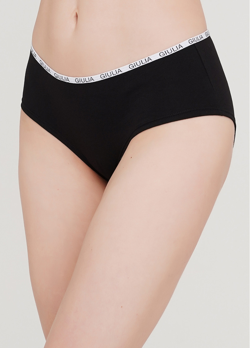 Женские хлопковые трусы Logo 2602/60 (черный)