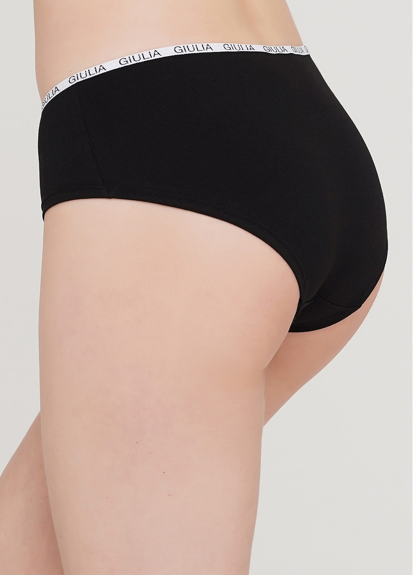 Женские хлопковые трусы Logo 2602/60 (черный)