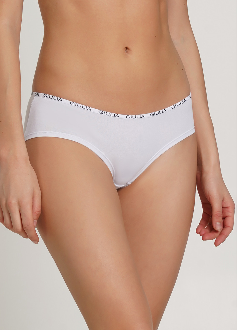 Женские хлопковые трусы Logo 2602/60 (белый)
