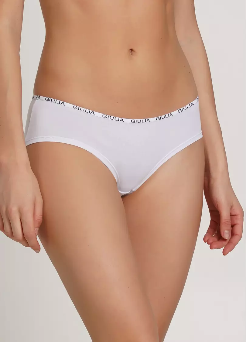 Женские хлопковые трусы Logo 2602/60 (белый)