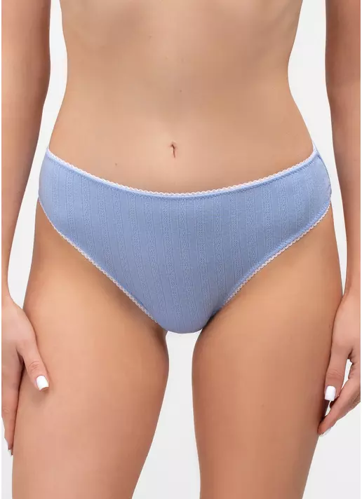 Трусы слипы из ажурного трикотажа MALLOW 2320/90 (голубой)