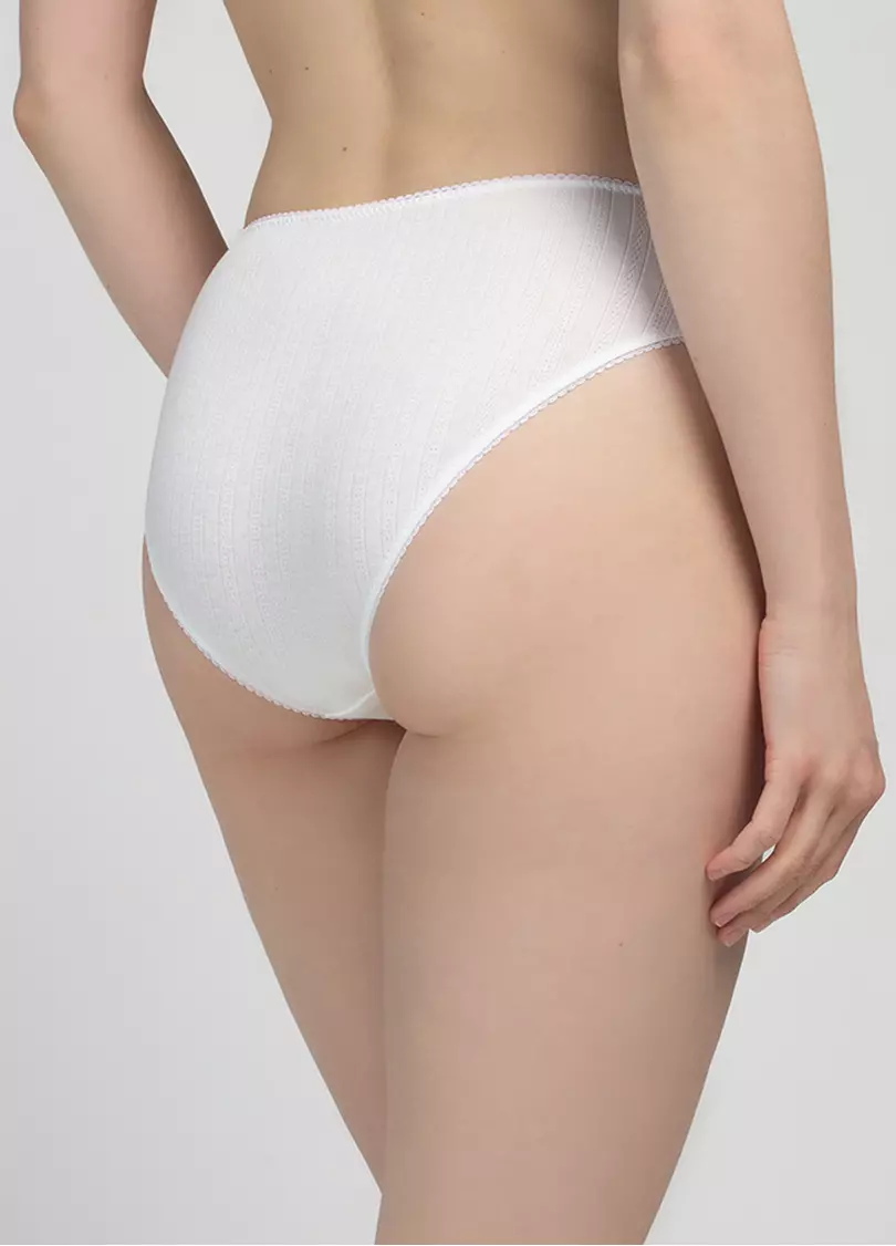 Труси сліпи з ажурного трикотажу MALLOW 2320/90 milk (білий)