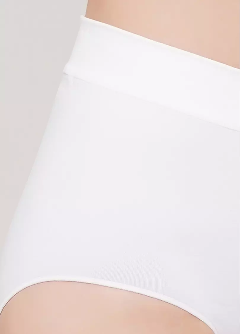 Бесшовные трусы брифы MIDI BRIEFS (белый)