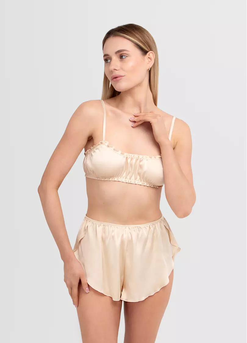 Шовкові труси-шорти MOON SILK 2401/100 (бежевий)