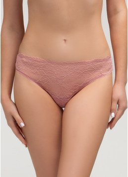 Трусики бразиліана з мережива та сітки MUSE 2202/32 ash pink (рожевий) Трусики бразиліана з мережива та сітки MUSE 2202/32 ash pink (рожевий)