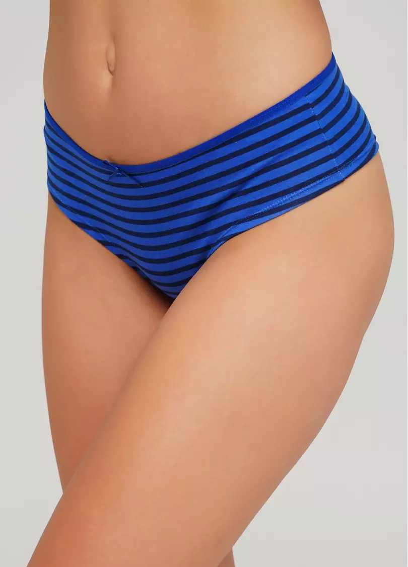 Бавовняні труси бразиліана Marine 2211/60 (синій)