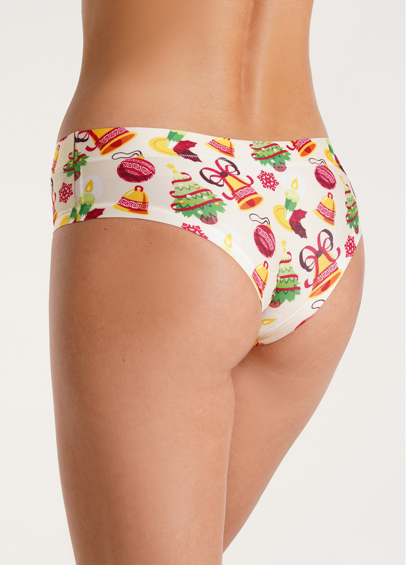 Трусики сліпи з ялинками New Year's fair 2301/20 bells (бежевий)