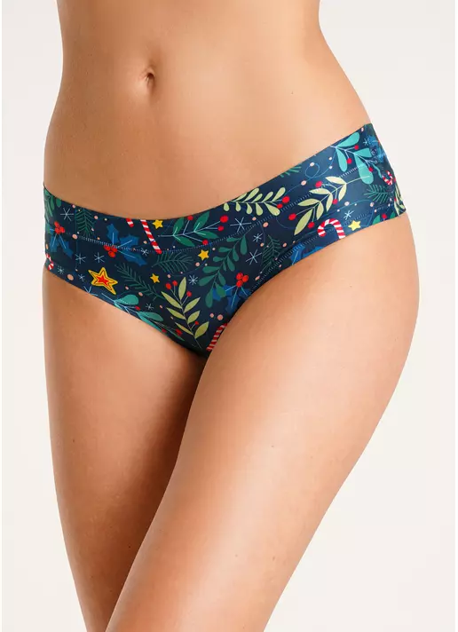 Трусики слипы с рождественским принтом New Year's fair 2301/20 fair (зеленый)