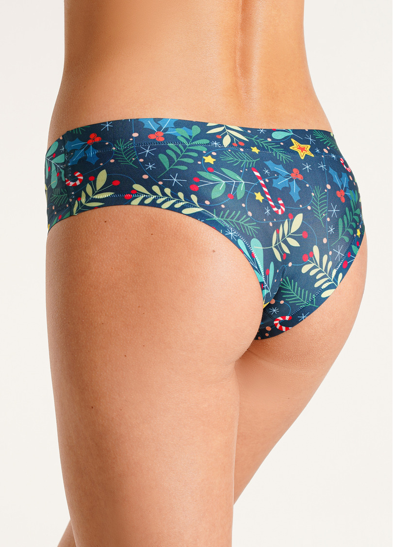 Трусики сліпи з різдвяним принтом New Year's fair 2301/20 fair (зелений)