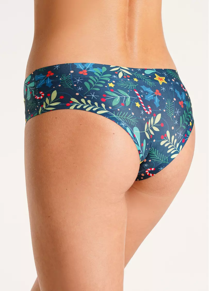 Трусики слипы с рождественским принтом New Year's fair 2301/20 fair (зеленый)