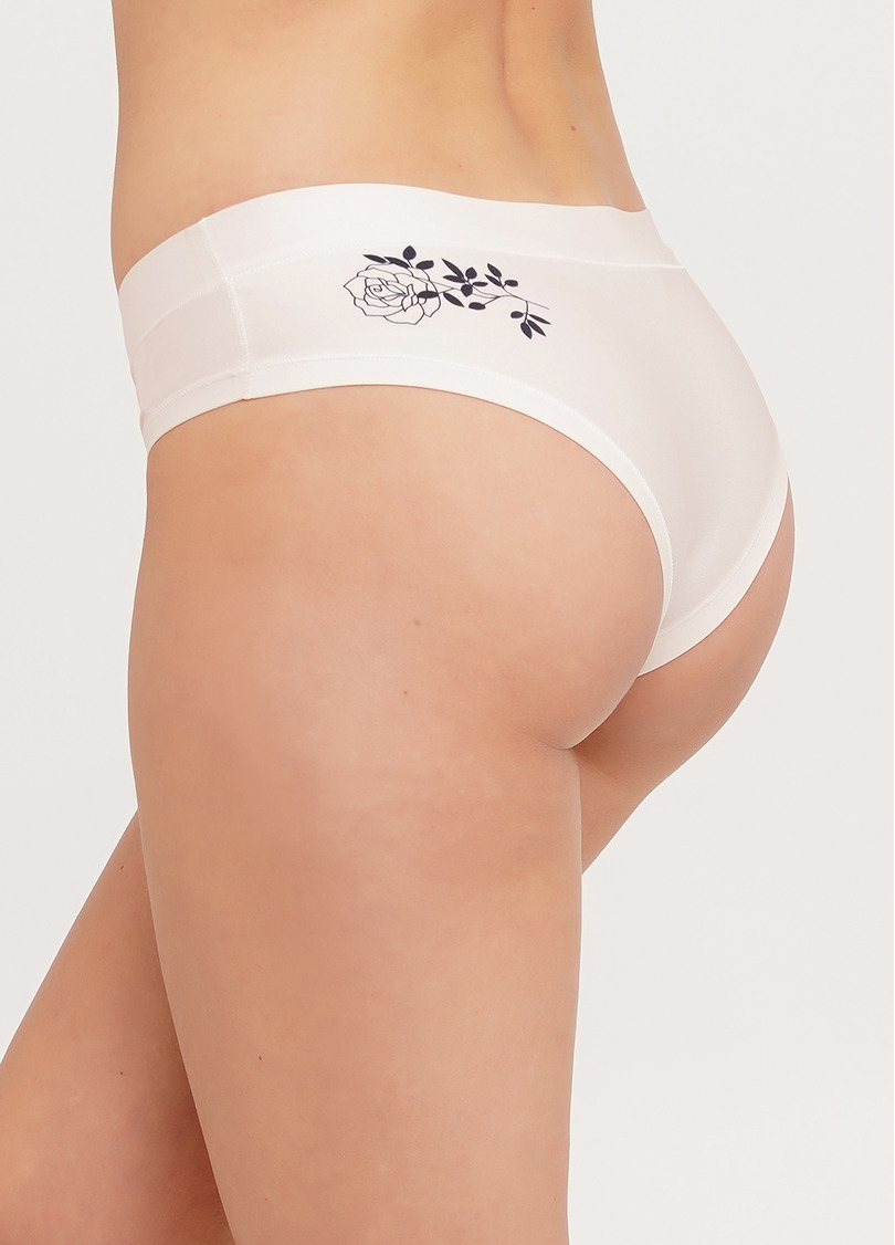 Трусики слипы с тату рисунком Nude tattoo 2301/20 beige (бежевый)