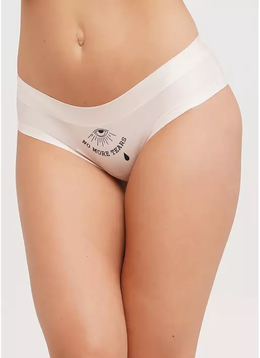 Трусики слипы с тату рисунком Nude tattoo 2301/20 eye (бежевый)