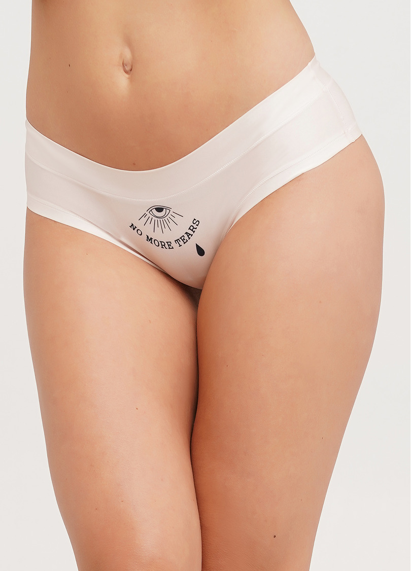 Трусики сліпи з тату малюнком Nude tattoo 2301/20 eye (бежевий)