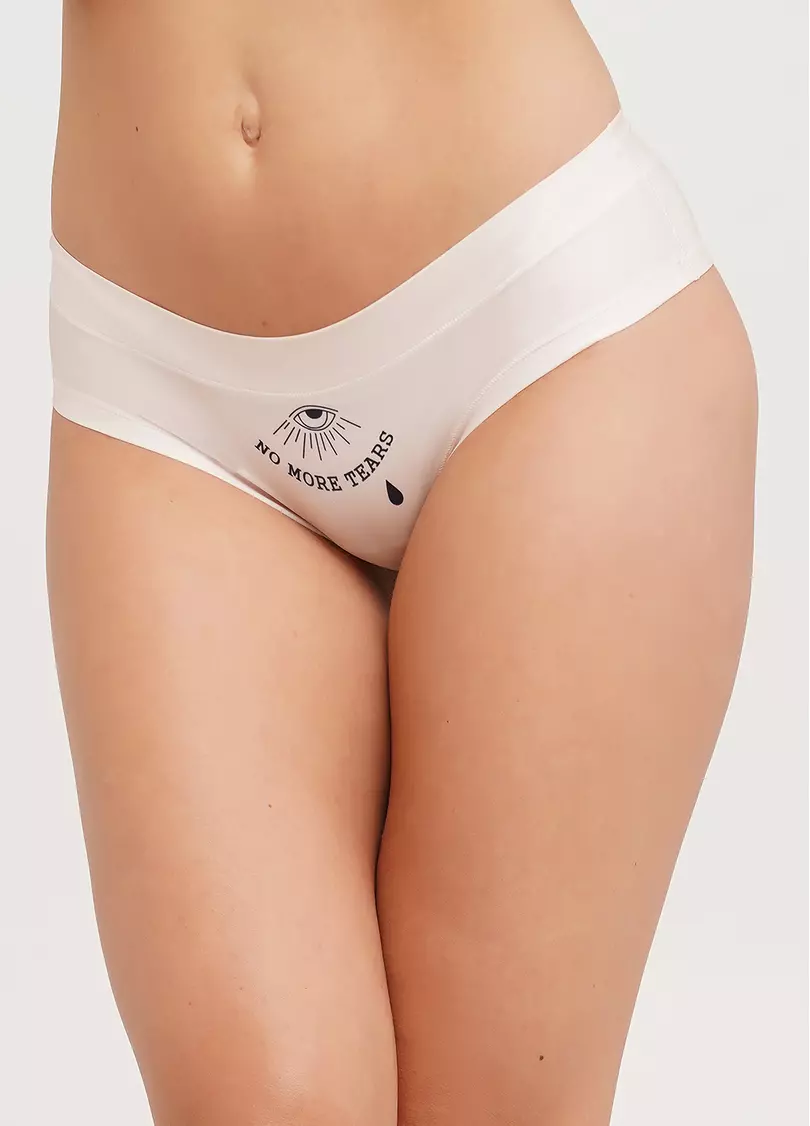 Трусики сліпи з тату малюнком Nude tattoo 2301/20 eye (бежевий)