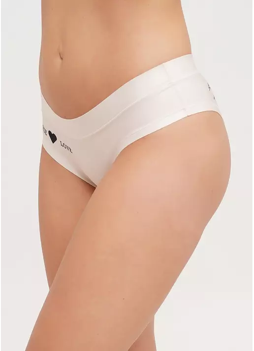 Трусики слипы с тату рисунком Nude tattoo 2301/20 heart (бежевый)