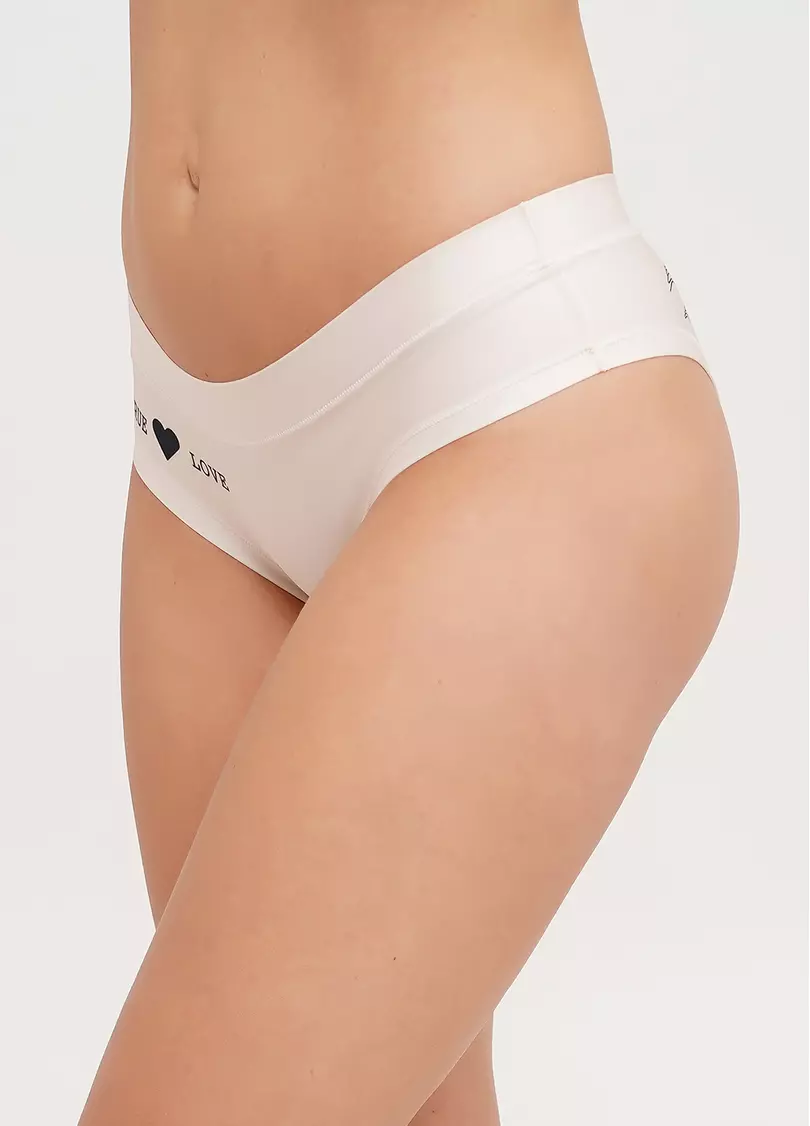 Трусики слипы с тату рисунком Nude tattoo 2301/20 heart (бежевый)