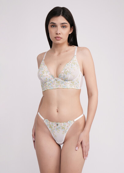 Трусики танга на тасьмі Olympia 2110/47 white/blue (білий)