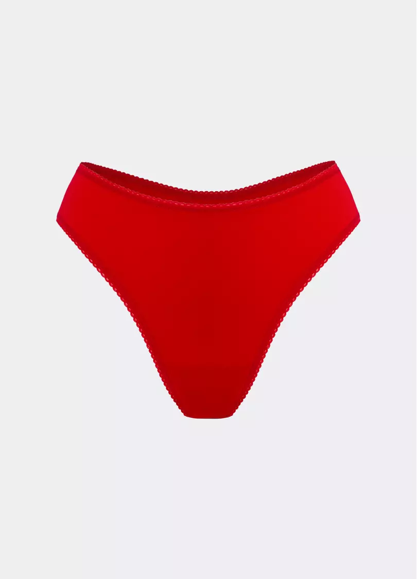 Трусики стрінги з бавовни PETAL 2120/60 true red (червоний)