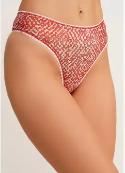 Стринги сетка в пиксель PIXEL MESH 2102/40 carnation pink (розовый)