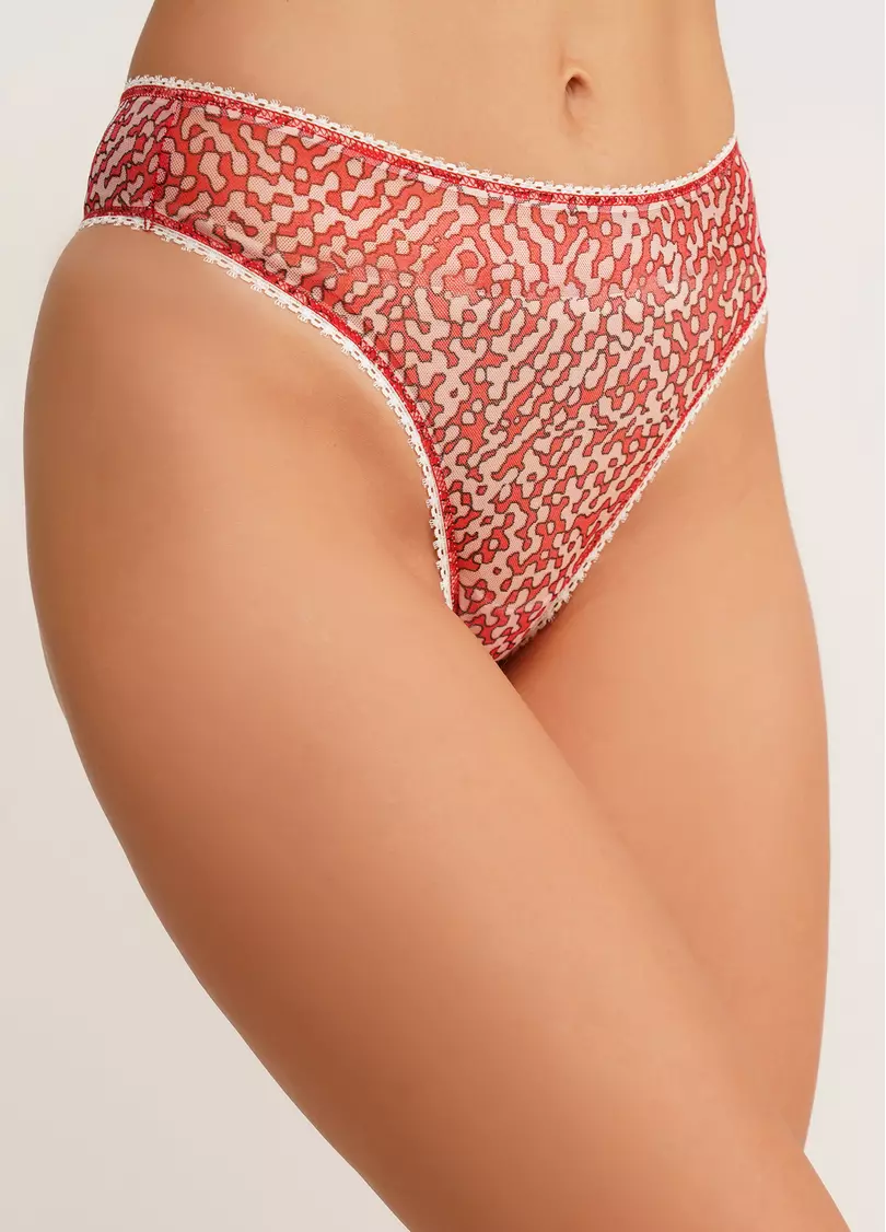 Стрінги сітка в піксель PIXEL MESH 2102/40 carnation pink (рожевий)