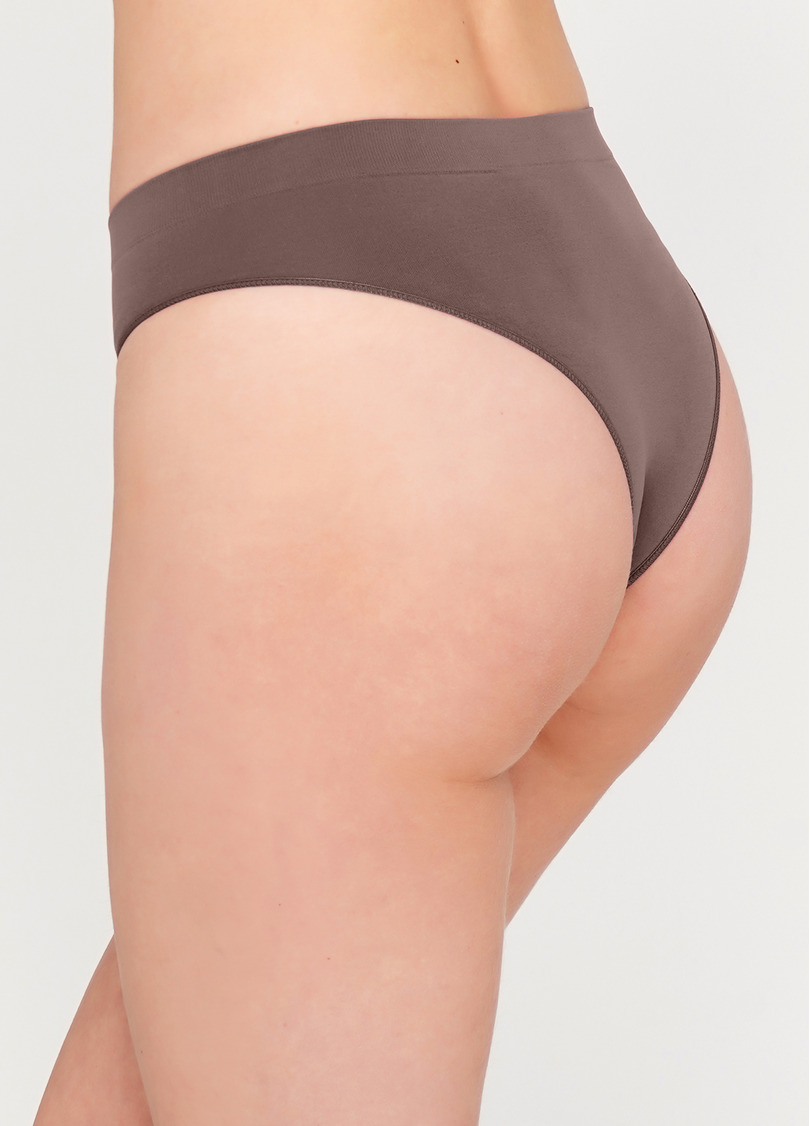 Безшовні бразиліана SLIP BRASILLIANA INVISIBLE deep taupe (коричневий)