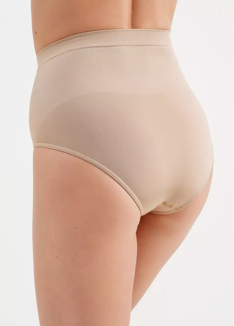 Бесшовные трусы слипы моделирующие SLIP MODELLING beige (бежевый)