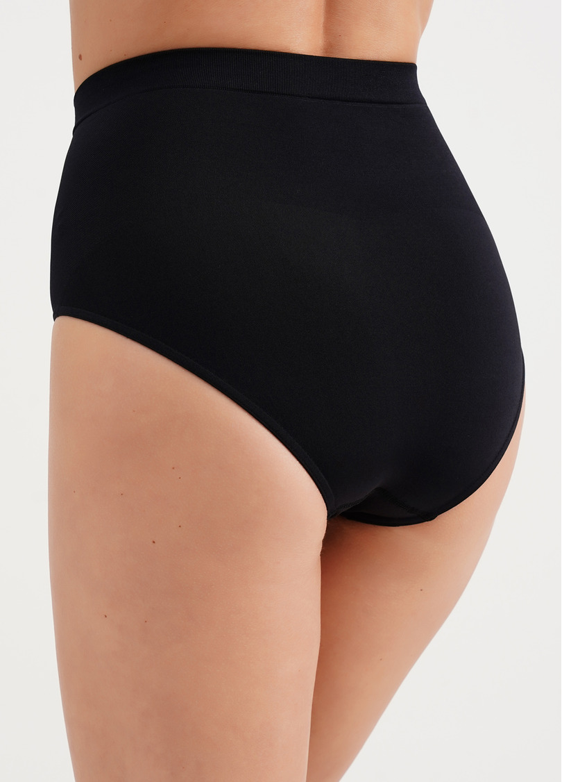 Бесшовные трусы слипы моделирующие SLIP MODELLING black (черный)