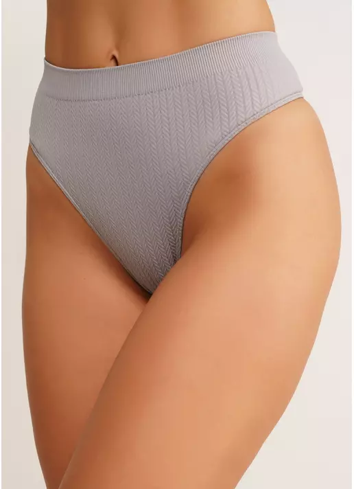 Фактурні безшовні стрінги STRING BRIEFS BRAID griffin (сірий)