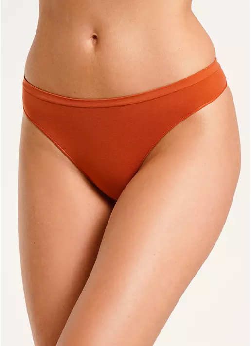Безшовні стрінги STRING BRIEFS COLOR burnt sienna (помаранчевий)