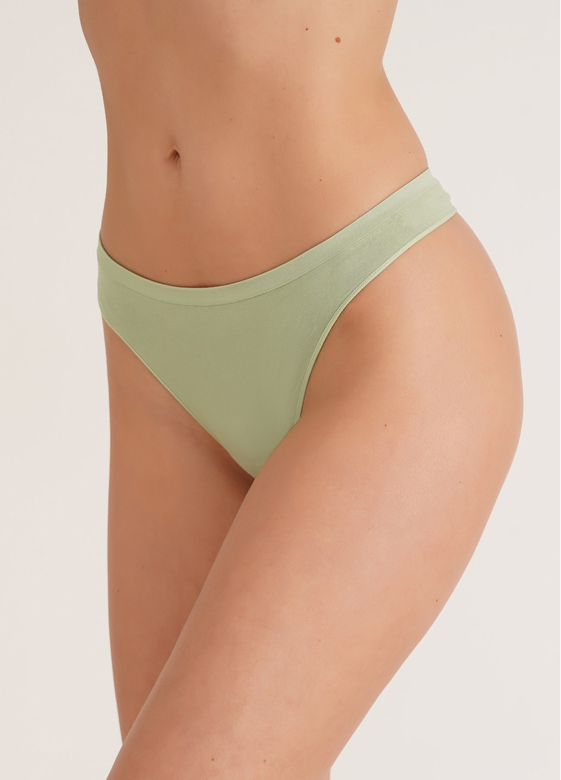 Безшовні стрінги STRING BRIEFS COLOR fair green (зелений)