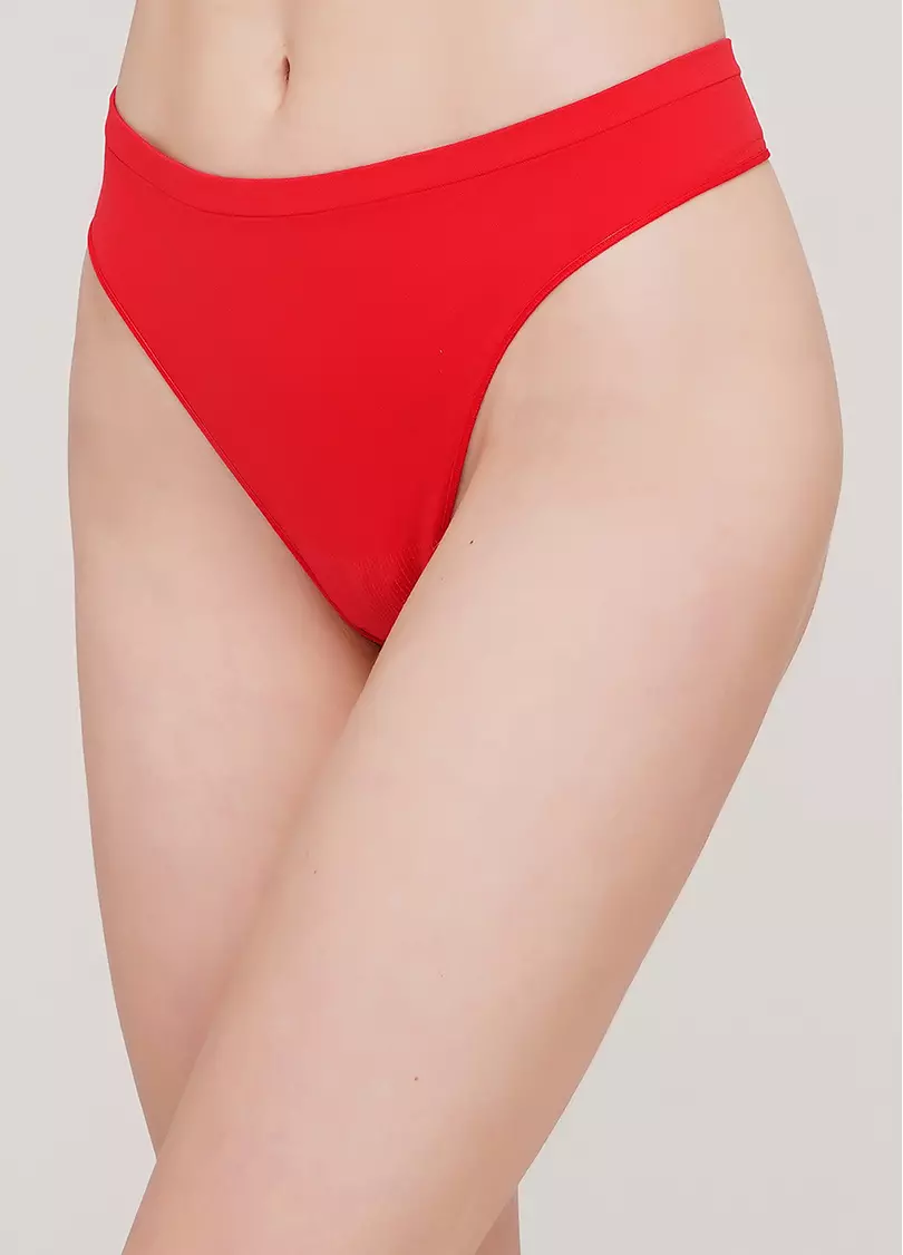 Безшовні стрінги STRING BRIEFS COLOR poinciana (червоний)