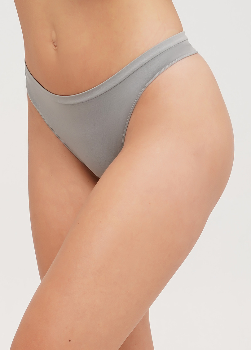 Бесшовные стринги STRING BRIEFS COLOR ultimate grey (серый)