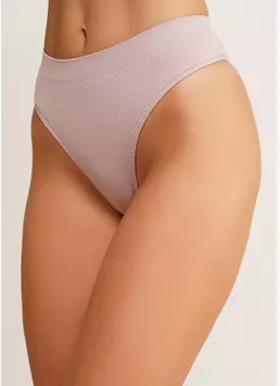 Бесшовные стринги с фактурным узором STRING BRIEFS GRAIN burnished lilac (розовый)