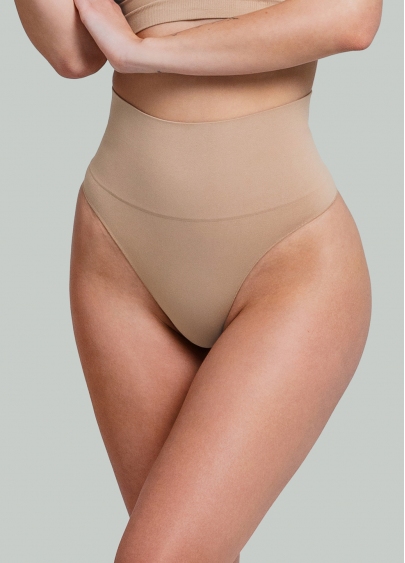 Безшовні труси стрінги з легкою корекцією STRING SHAPEWEAR nude (бежевий)