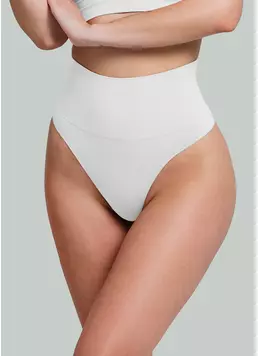 Безшовні труси стрінги з легкою корекцією STRING SHAPEWEAR white (білий)