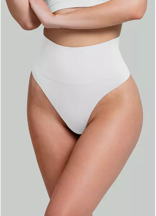Безшовні труси стрінги з легкою корекцією STRING SHAPEWEAR white (білий)