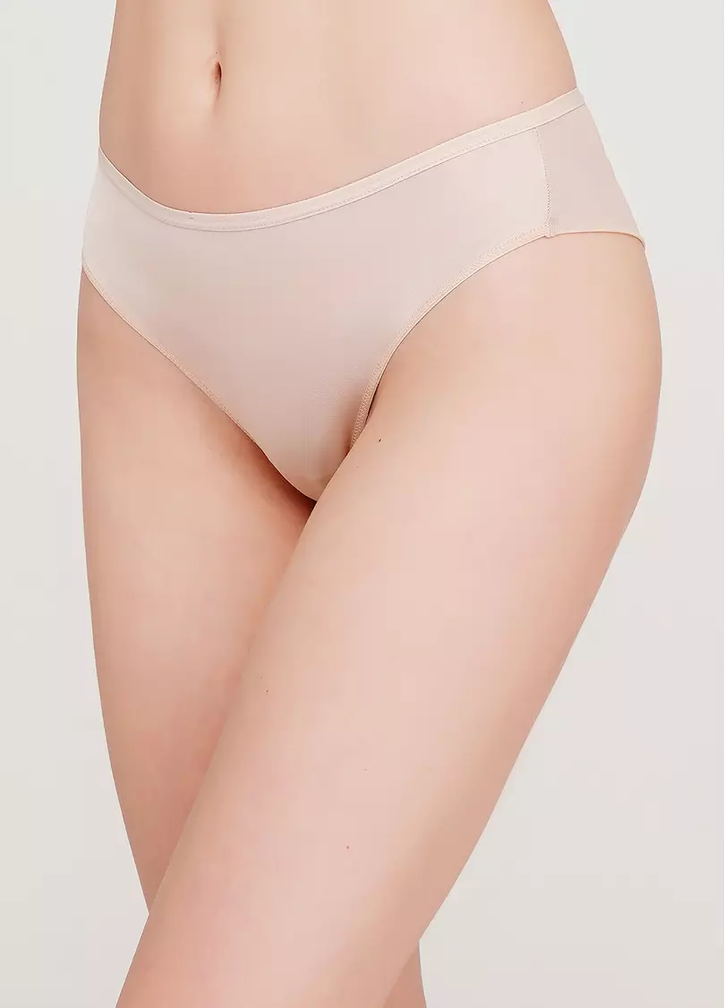 Трусы бразилиана однотонные Sentiment 2202/40 (бежевый)