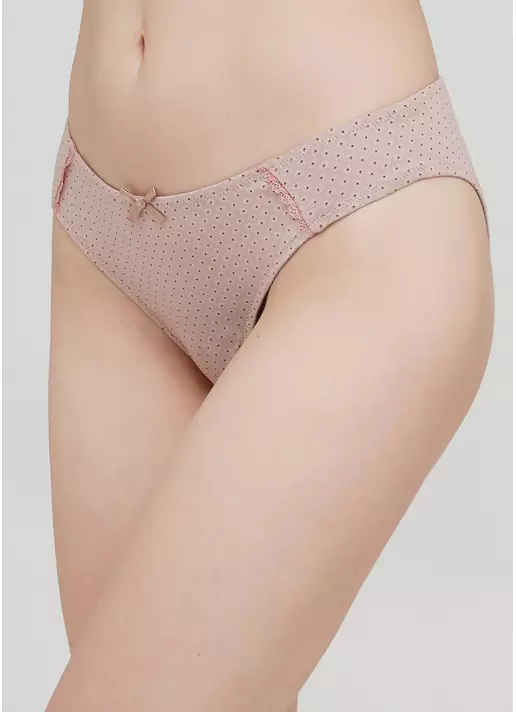 Хлопковые трусики бразилиана с узором Shadow 2206/60 peach (розовый)