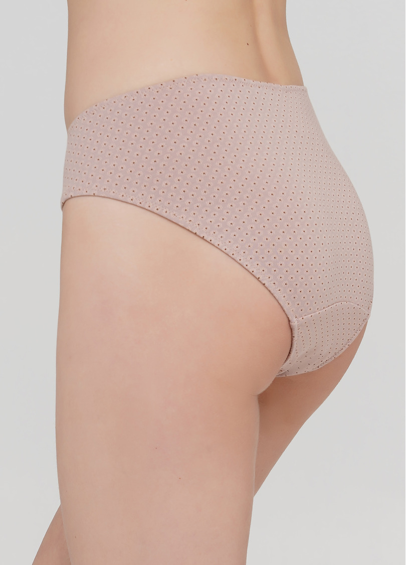 Классические трусики из хлопка с узором Shadow 2501/60 peach (розовый)