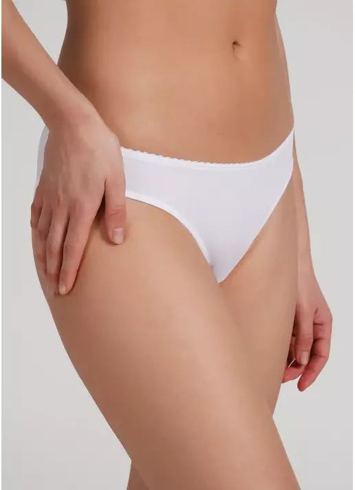 Базовые трусики бразилиана из микрофибры Soft micro 2219/20 white (белый)