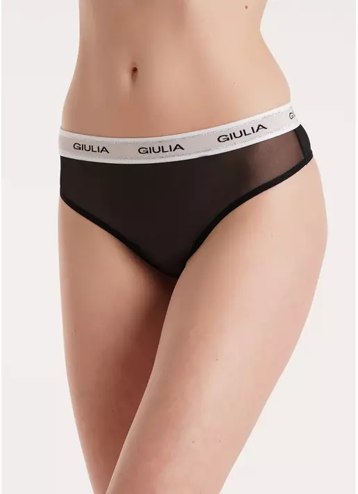 Трусики стринги из сетки STRING BRIEFS NET 2101/40 black (черный)